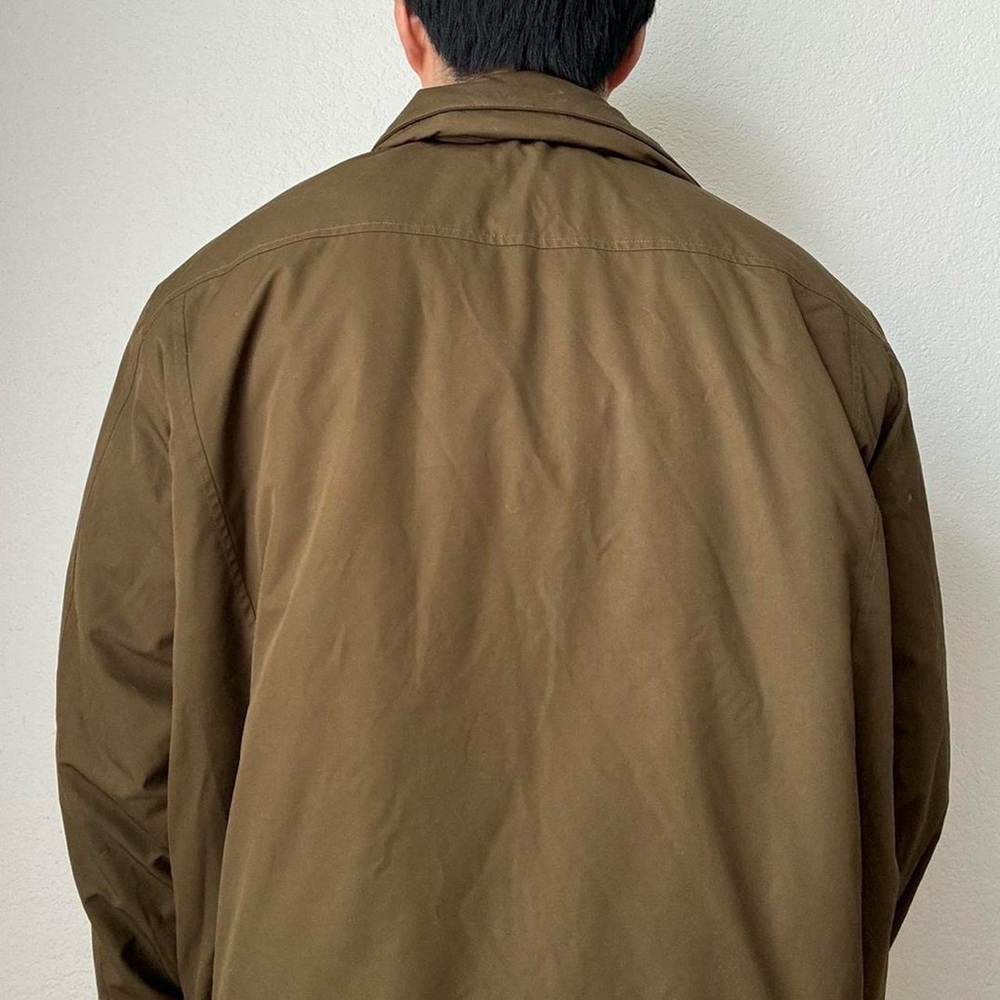 Vintage 2000s Polo Ralph Lauren Logo Embroidered Men's Olive Brown Puffer Jacket - Picture 2 of 7